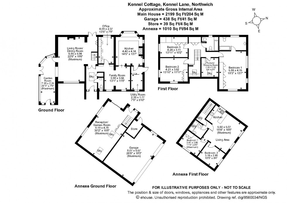 Floorplan for Kennel Lane, Sandiway