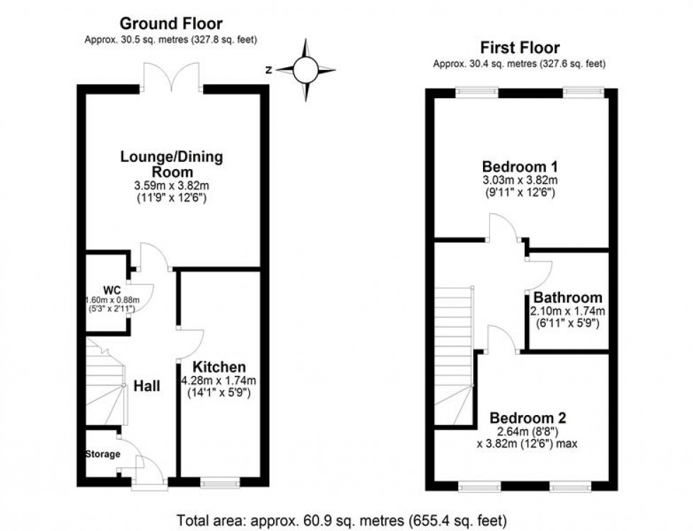 Floorplan for Telegraph Way, Helsby, Frodsham