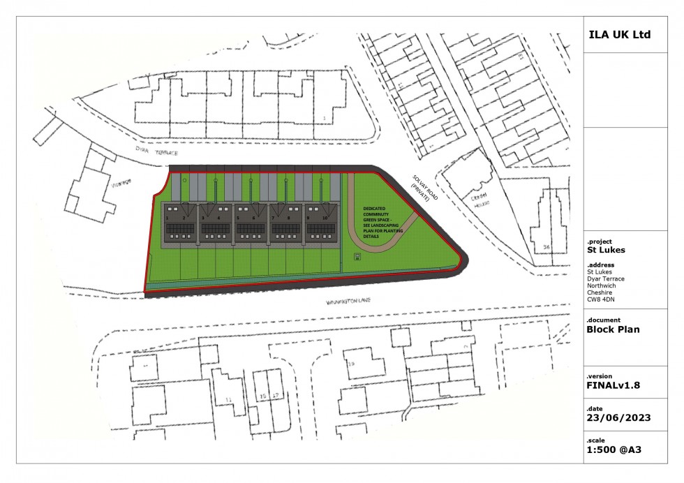 Floorplan for Plot 2, St Lukes, Dyar Terrace, Northwich