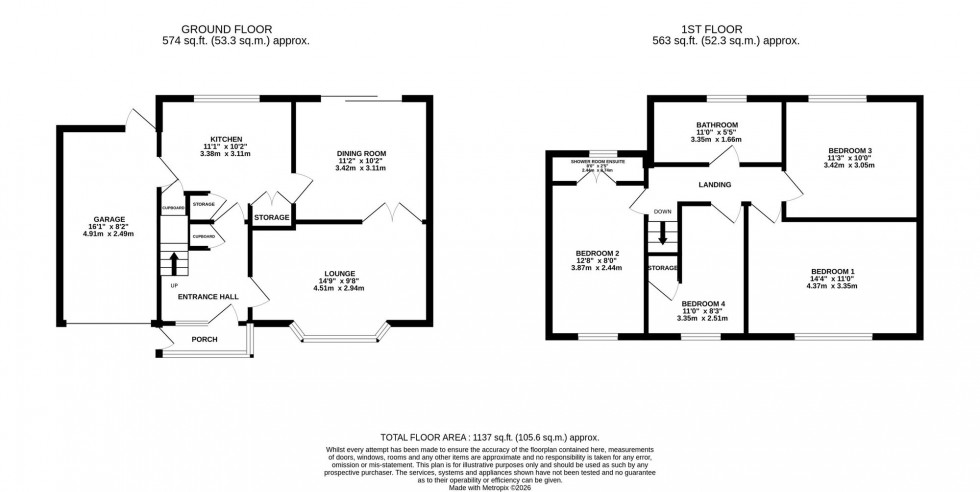 Floorplan for Gloucester Road, Poynton, SK12
