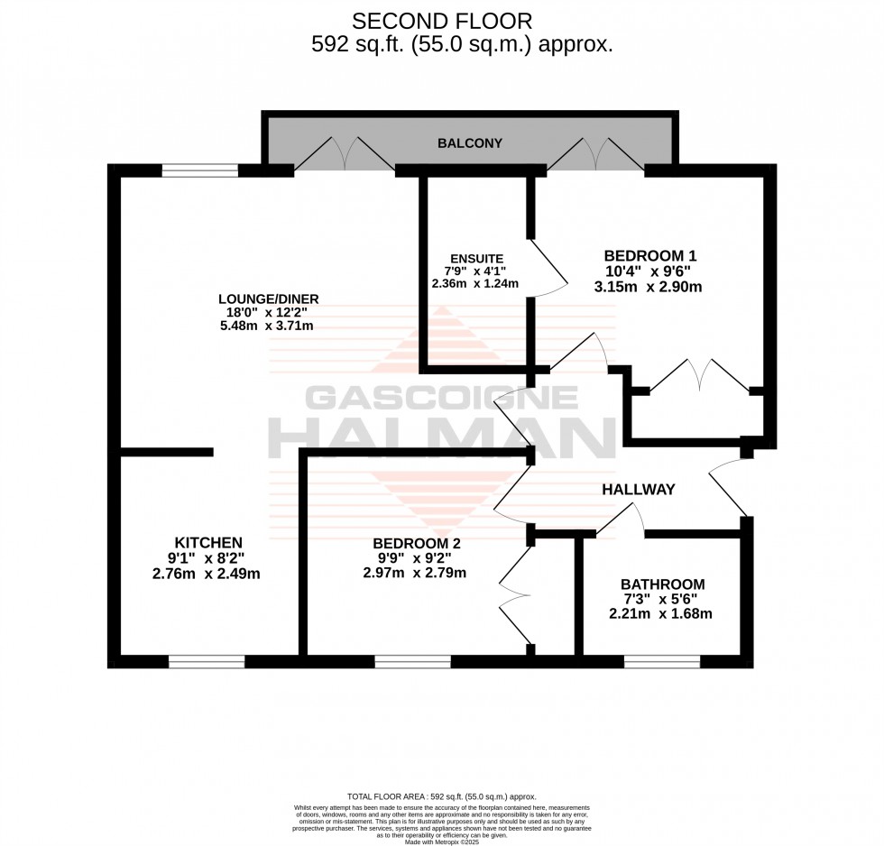 Floorplan for Wharf Road, Sale