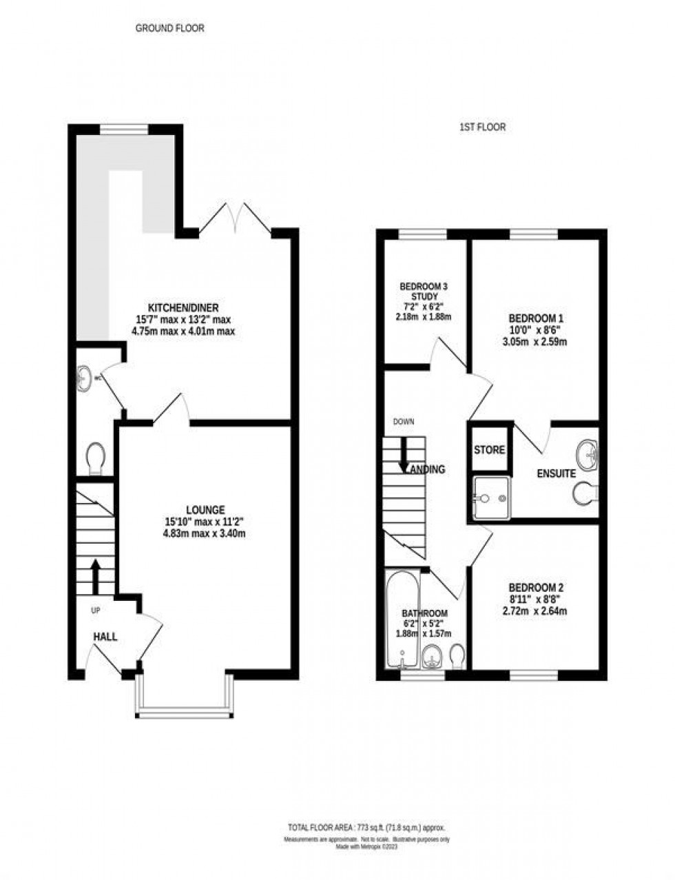 Floorplan for West Park Drive, Macclesfield