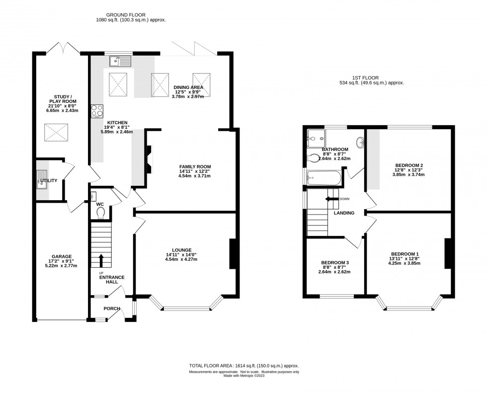 Floorplan for Delahays Road, Hale