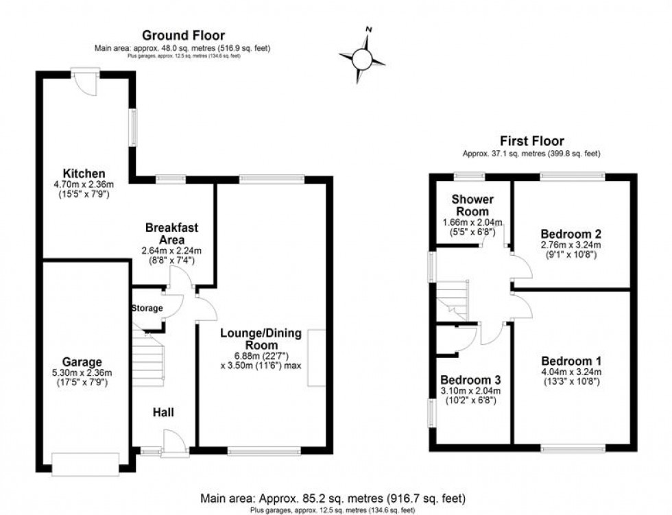 Floorplan for Latham Avenue, Helsby, Frodsham