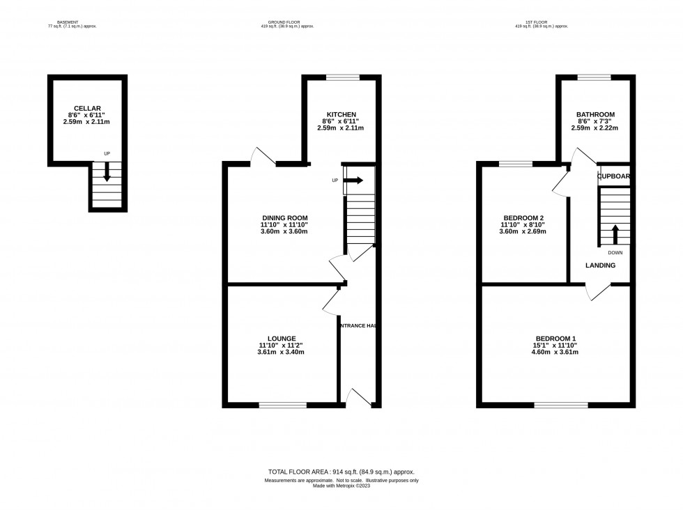 Floorplan for Chorley Hall Lane, Alderley Edge