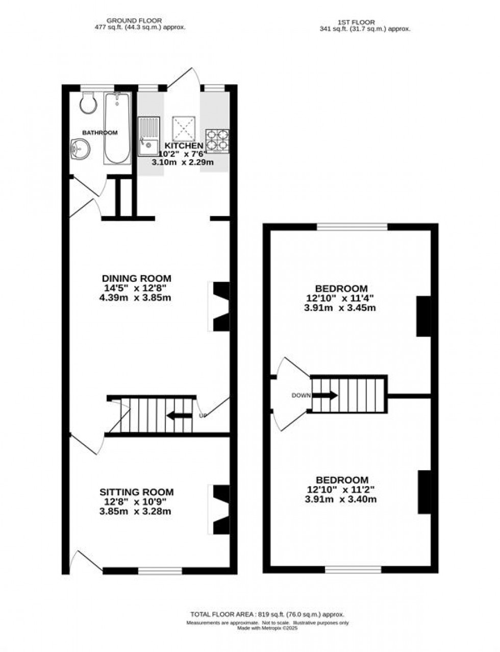 Floorplan for Goyt Road, Whaley Bridge, SK23 7DF