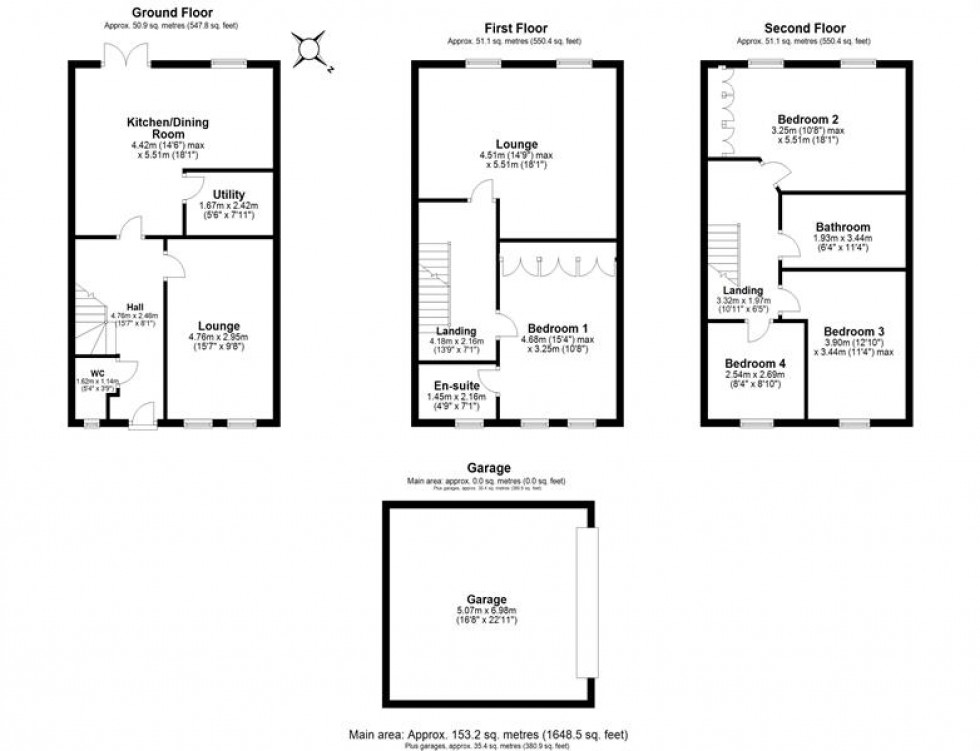 Floorplan for Mill Rise, Helsby, Frodsham