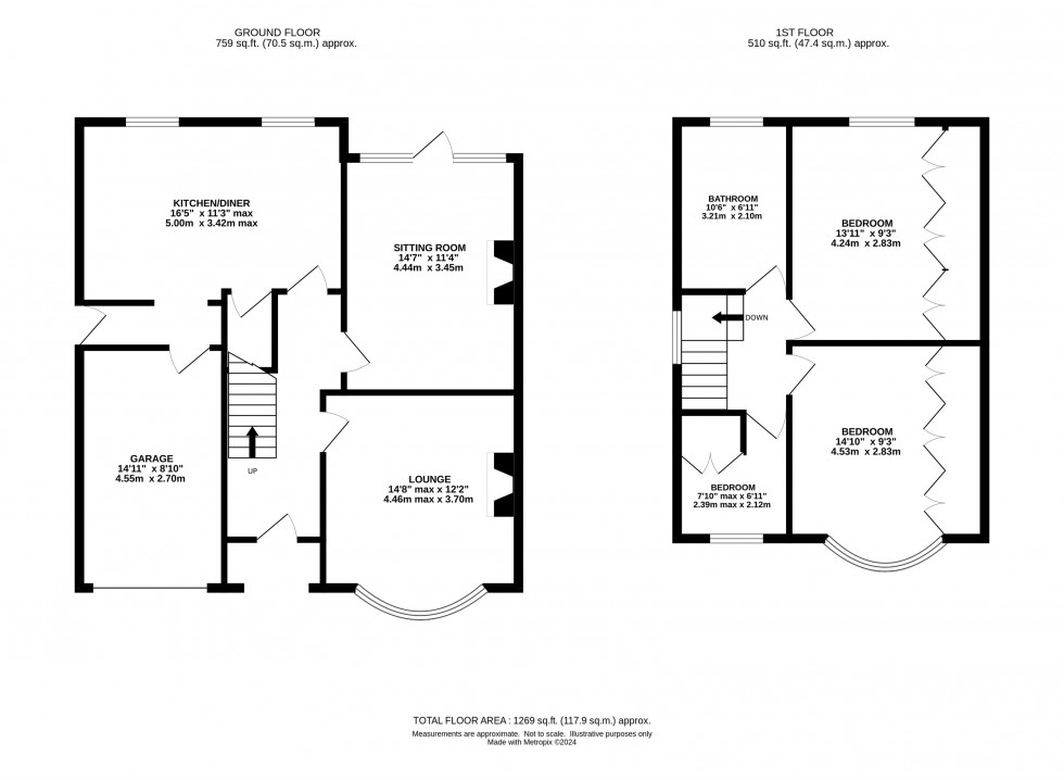 Floorplan for London Road, Appleton, Warrington