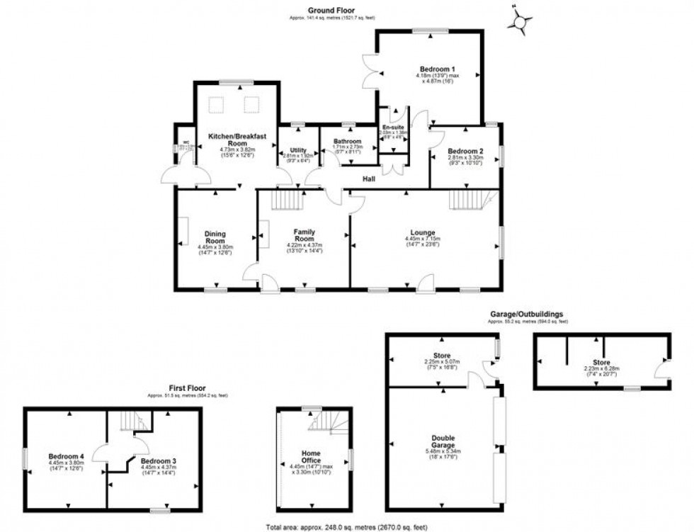 Floorplan for Commonside, Alvanley, Frodsham
