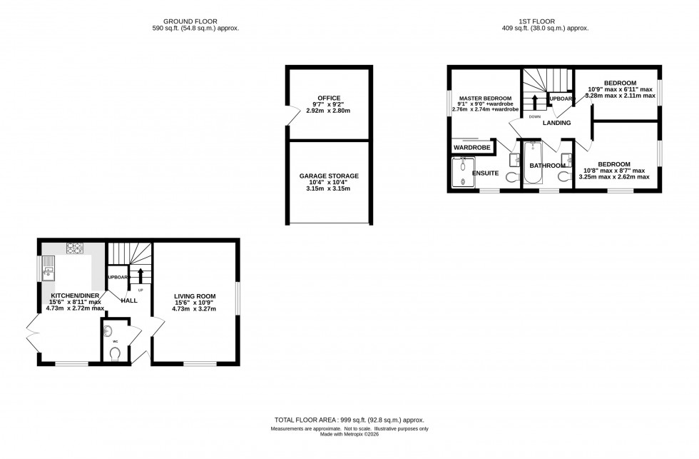 Floorplan for Violet Way, Holmes Chapel