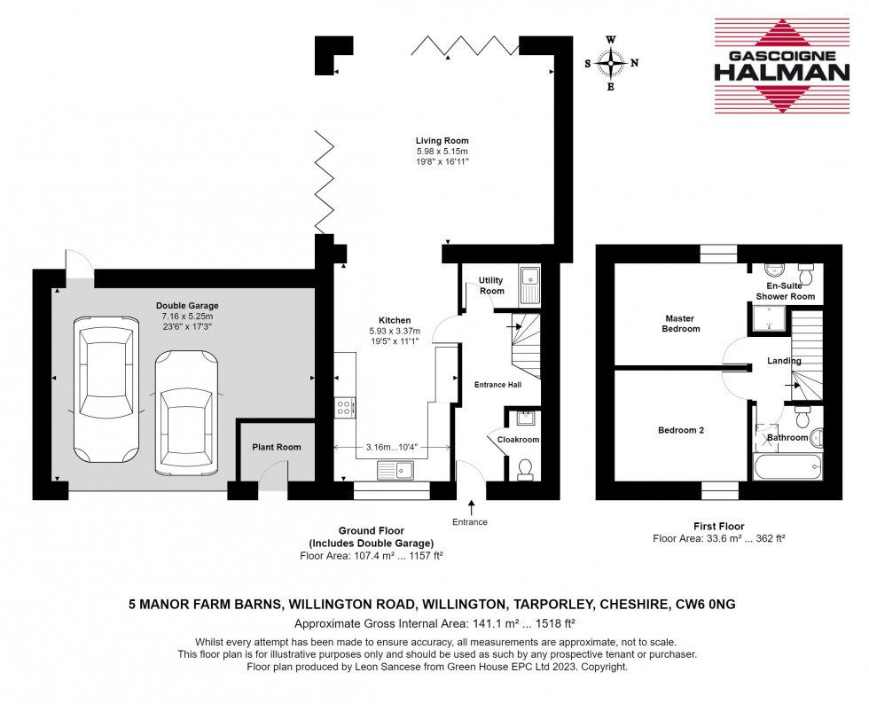 Floorplan for Willington Lane, Willington, Tarporley