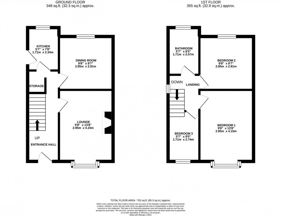 Floorplan for Chester Road, Poynton