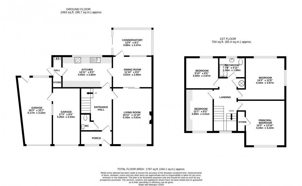 Floorplan for Vardon Drive, Wilmslow