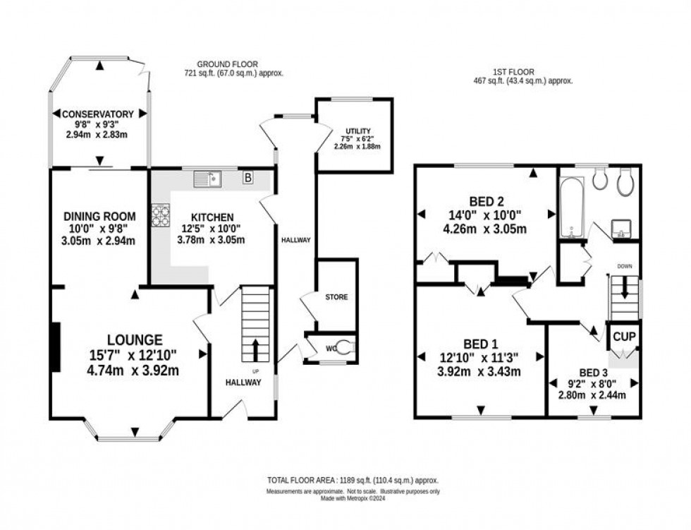 Floorplan for The Mount, Hale Barns