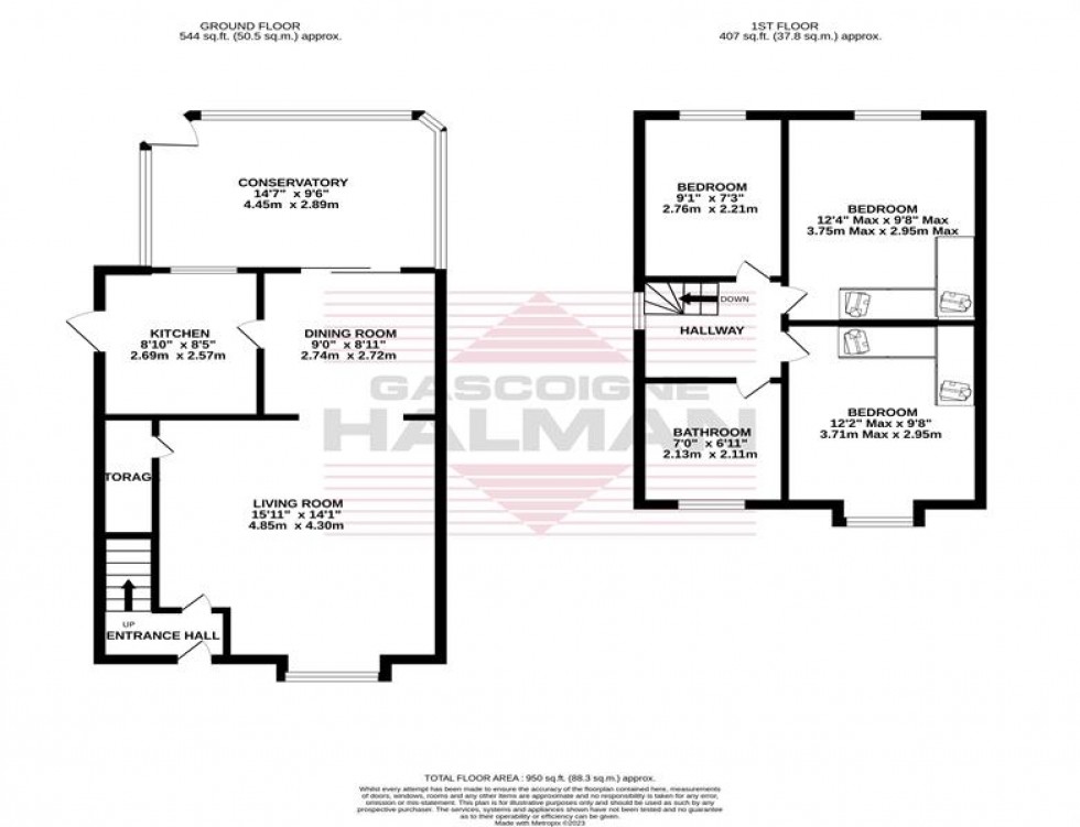 Floorplan for Ladybridge Road, Cheadle Hulme