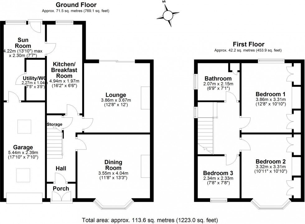 Floorplan for Fingerpost Lane, Norley