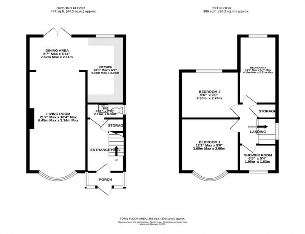 Floorplan for Leicester Avenue, Timperley, Altrincham