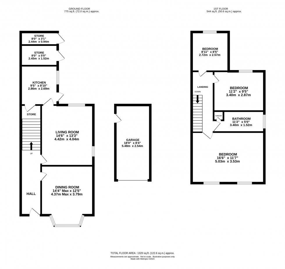 Floorplan for Cote Green Lane, Marple Bridge