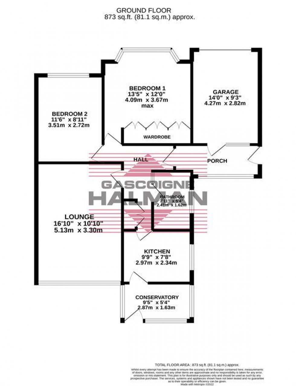 Floorplan for Hawthorn Lane, Sale