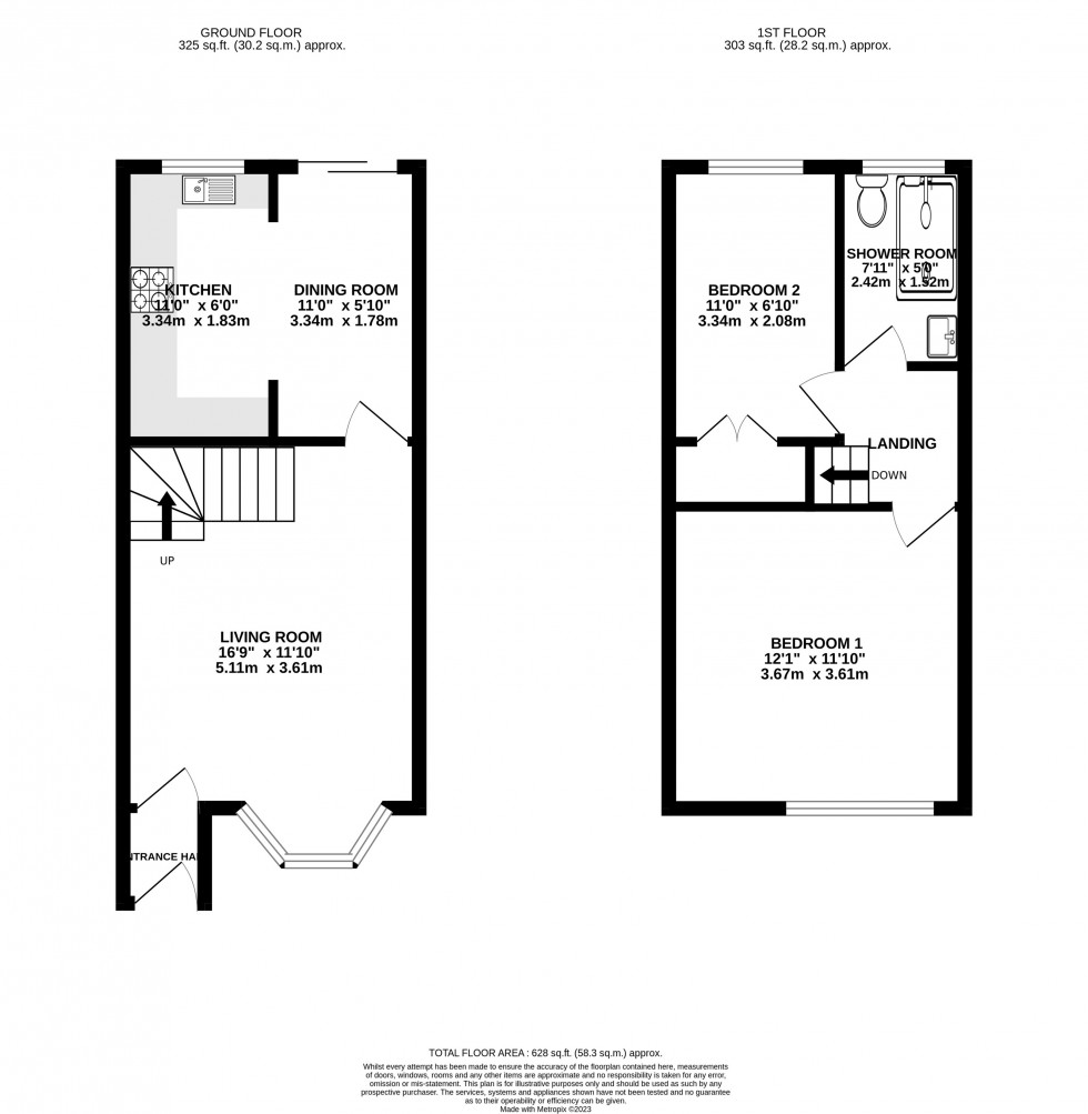 Floorplan for Barford Drive, Wilmslow