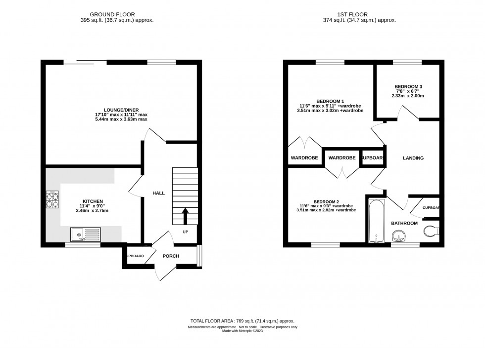Floorplan for 5 Crofters Court, Holmes Chapel
