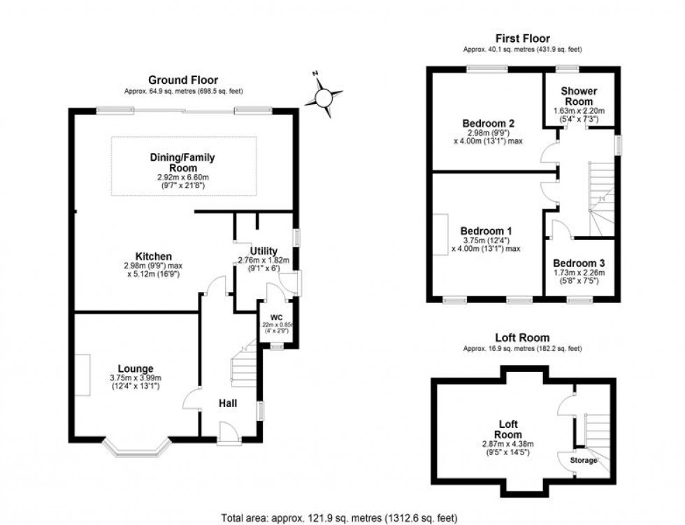 Floorplan for Cedar Avenue, Sutton Weaver, Runcorn