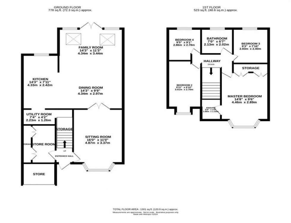 Floorplan for Lutyens Close, Macclesfield