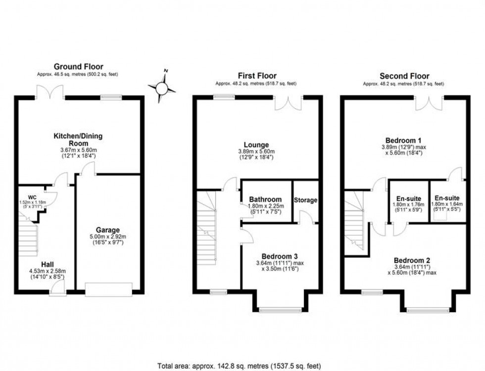 Floorplan for The Rock Court, Frodsham