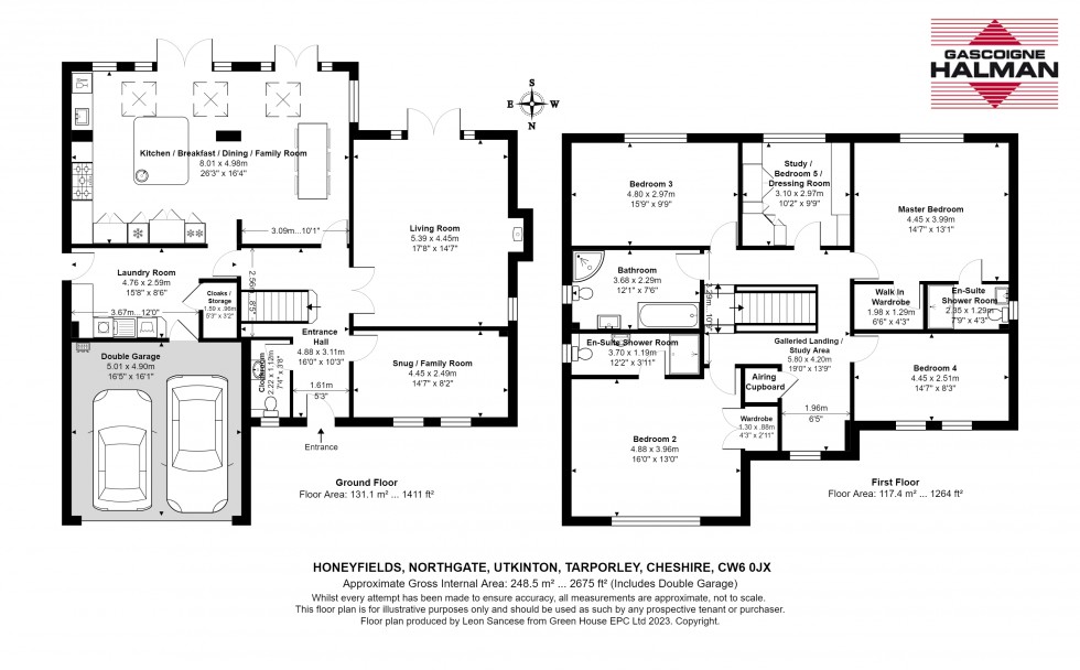 Floorplan for Northgate, Utkinton, Tarporley