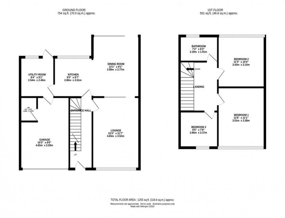 Floorplan for Gawsworth Road, Macclesfield