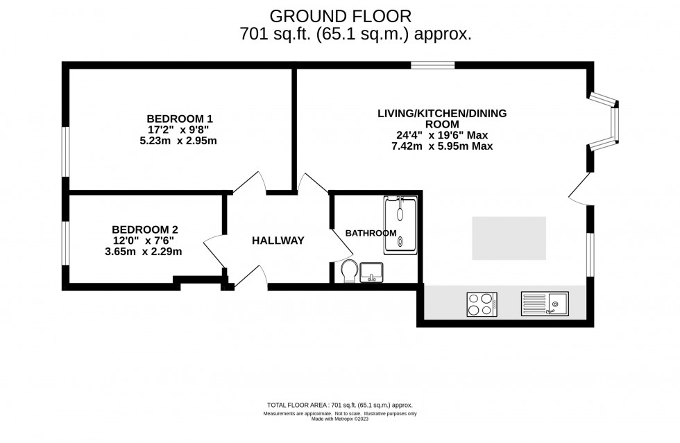 Floorplan for Tatton Court, King Street, Knutsford