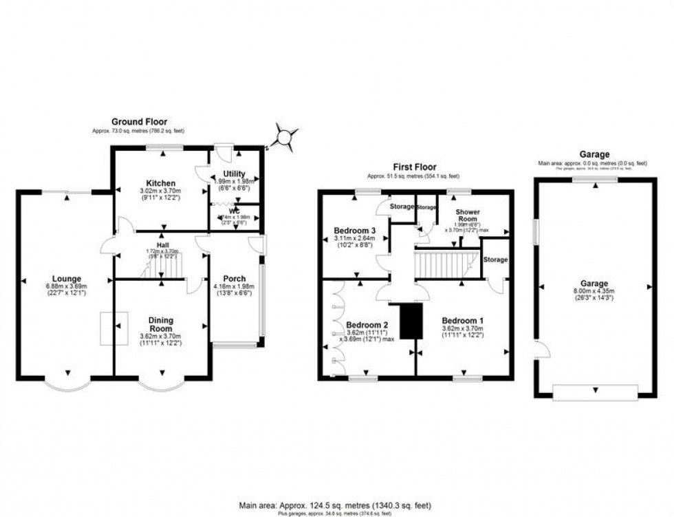 Floorplan for School Bank, Norley, Frodsham
