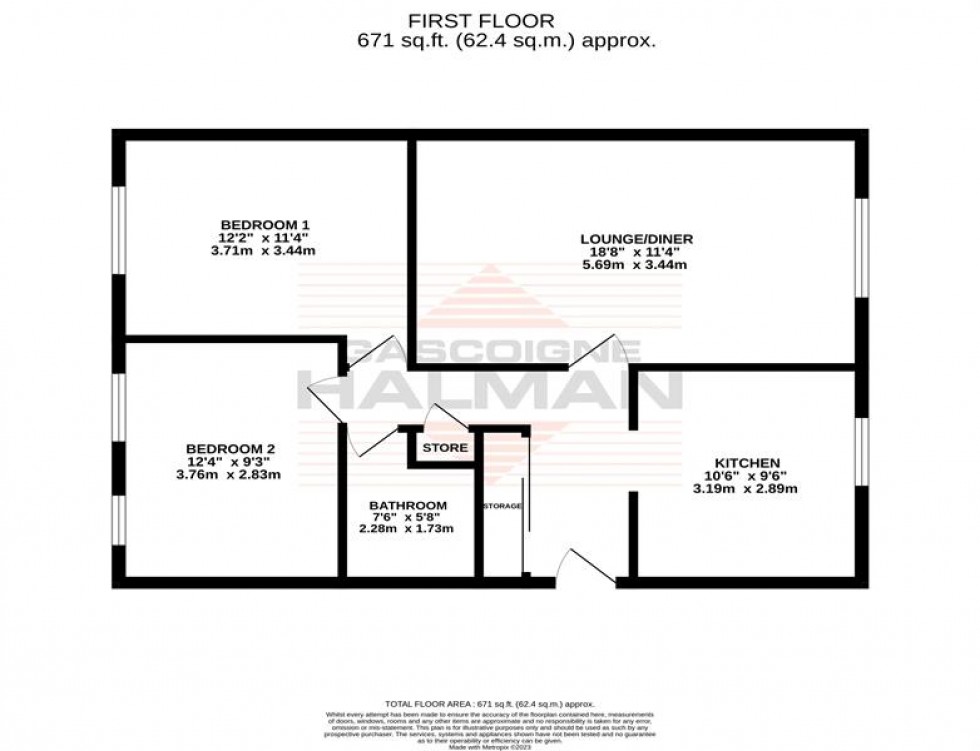 Floorplan for Beech Grove, Sale