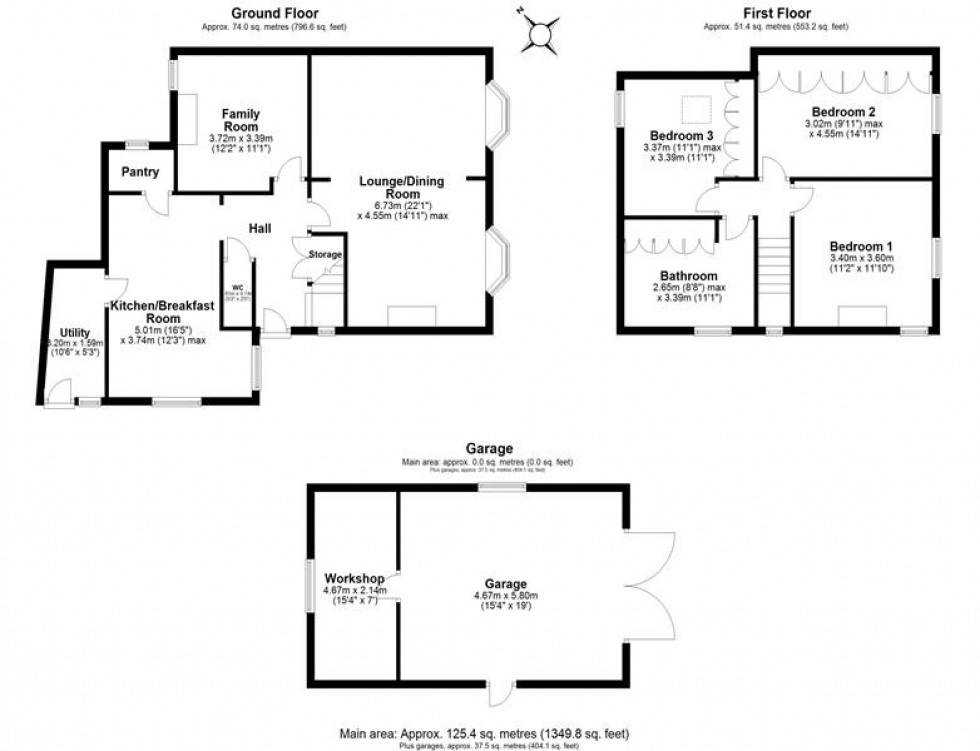 Floorplan for Chapel Lane, Acton Bridge, Northwich