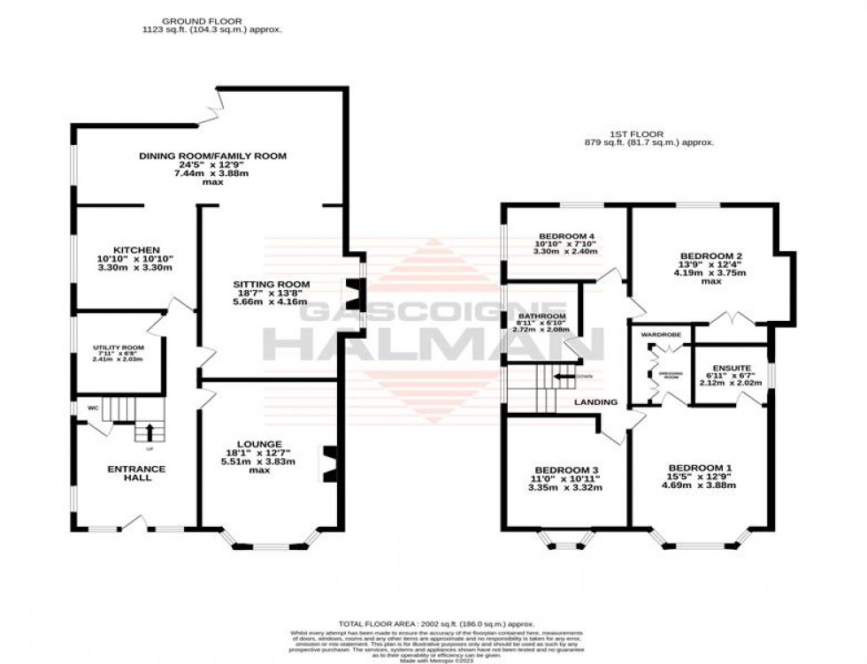 Floorplan for Framingham Road, Sale