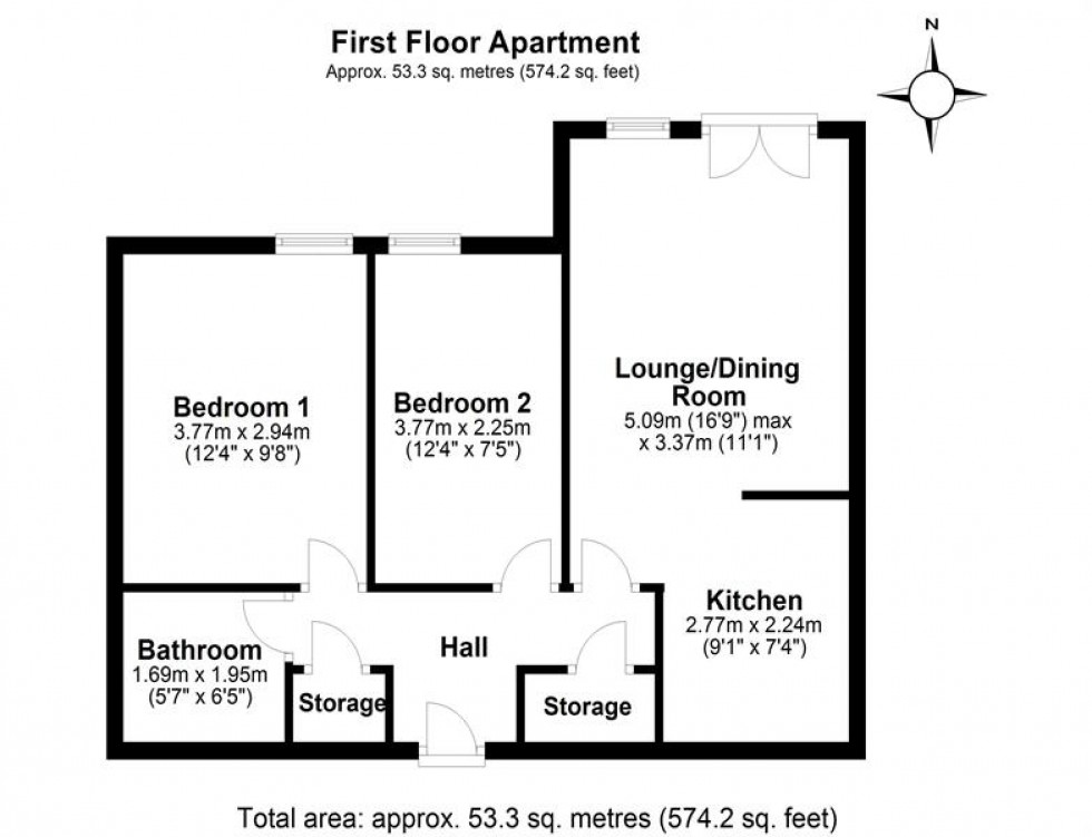 Floorplan for Ferma Lane, Great Barrow, Chester