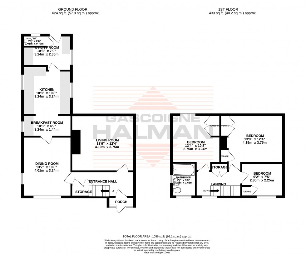 Floorplan for Norris Road, Sale, M33