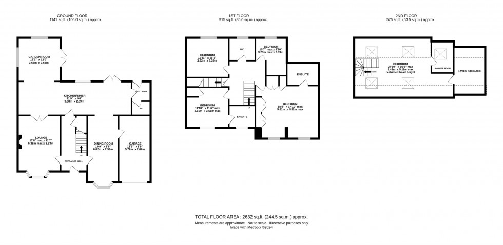 Floorplan for Woodbridge Close, Appleton, Warrington