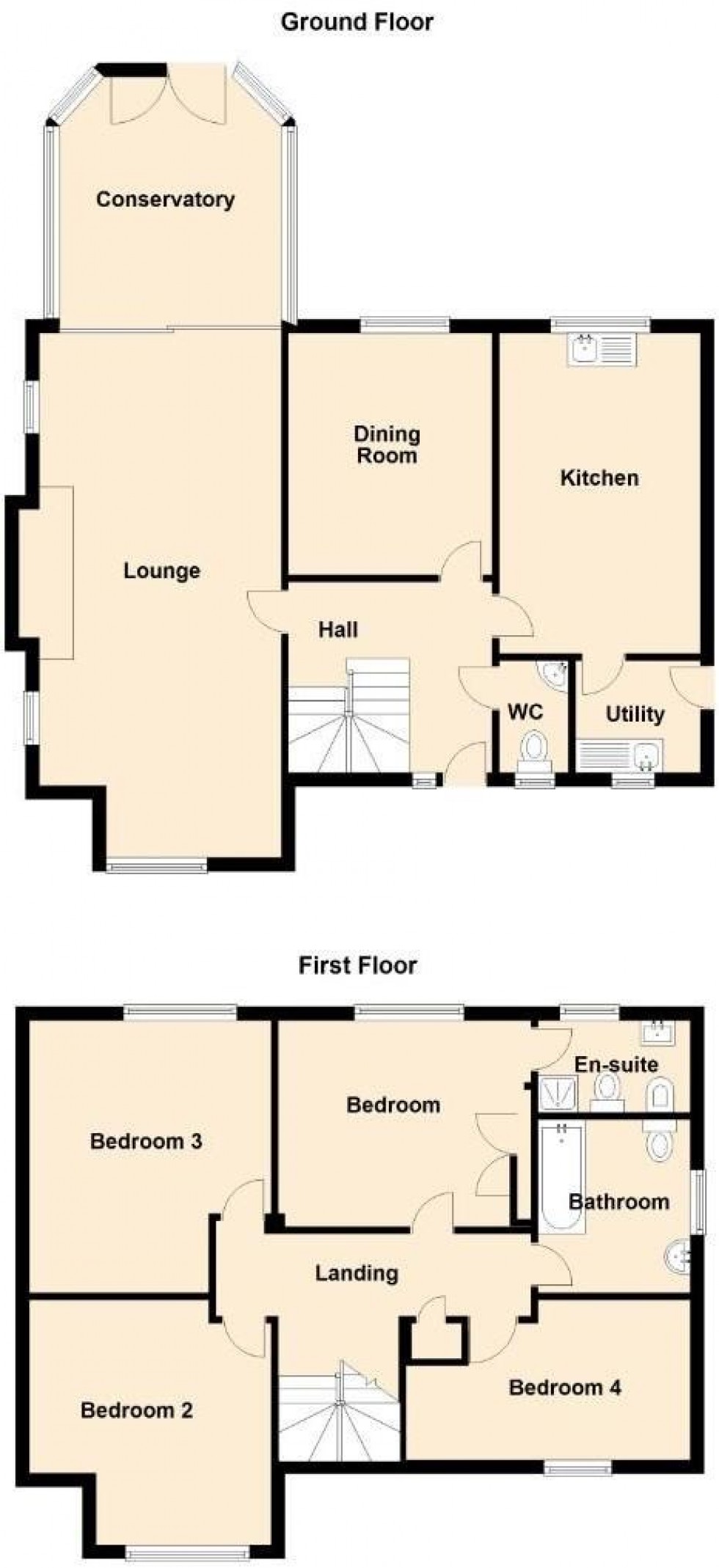 Floorplan for The Chantry, Calveley, Tarporley