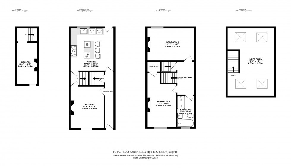 Floorplan for Old Road, Tintwistle, Glossop