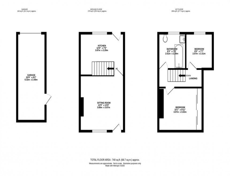 Floorplan for Bingswood Avenue, Whaley Bridge, High Peak