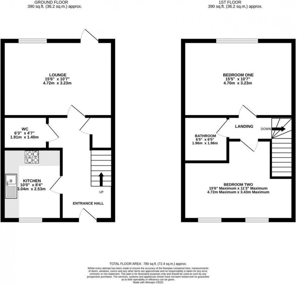 Floorplan for Brook End Drive, Tarporley