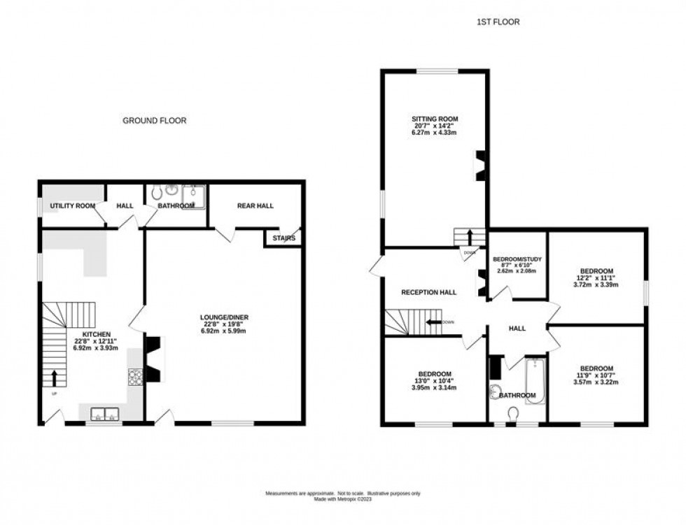Floorplan for Bowden Hall, Bowden Lane, Chapel-En-Le-Frith