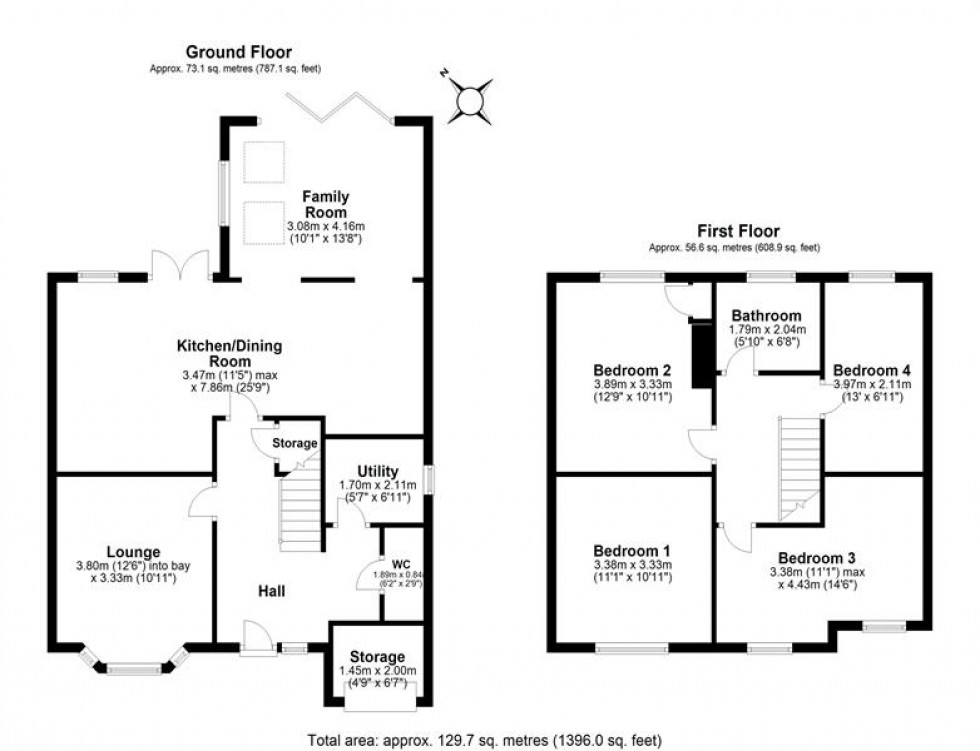 Floorplan for Hillfield, Frodsham