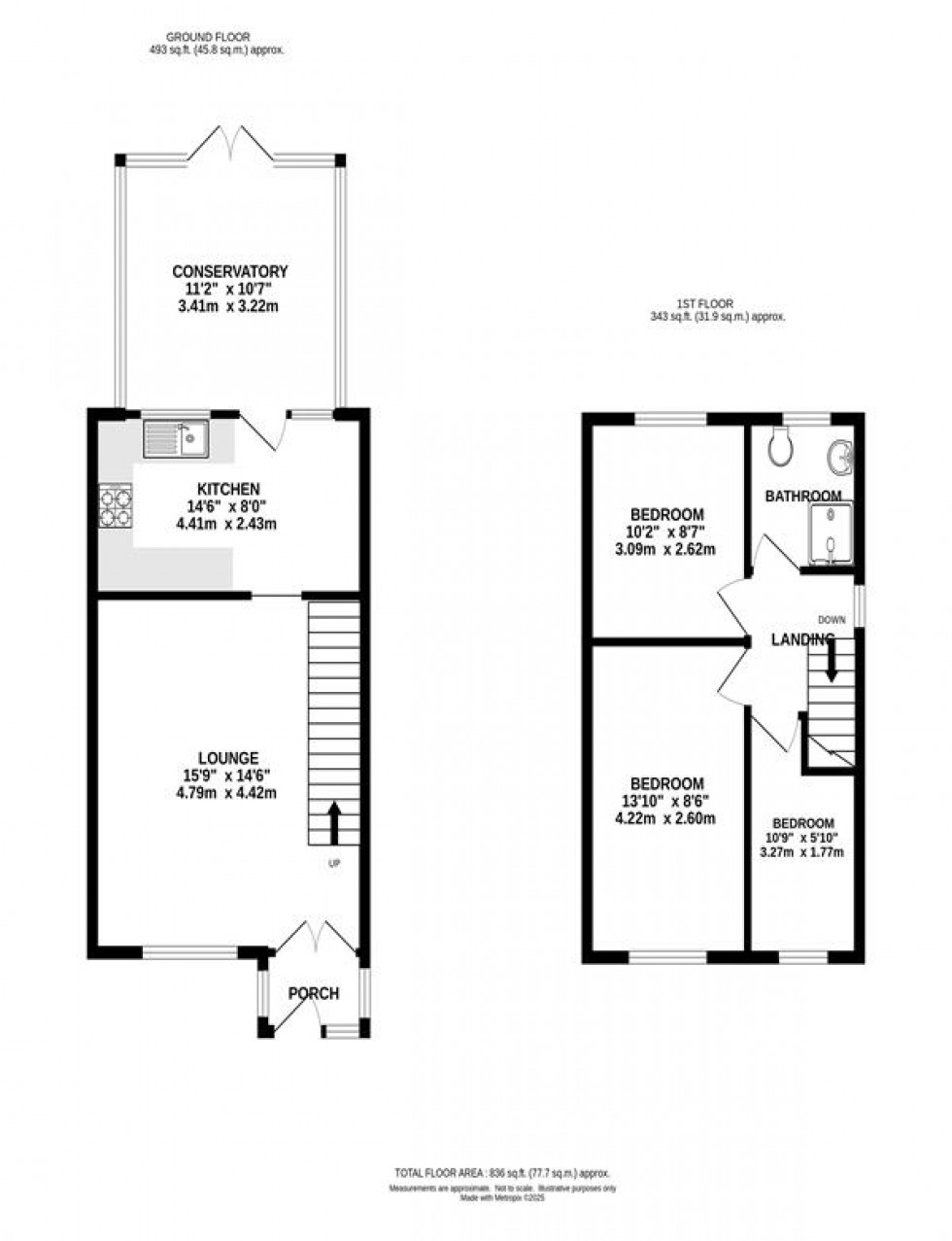 Floorplan for Frith View, Chapel-En-Le-Frith, High Peak
