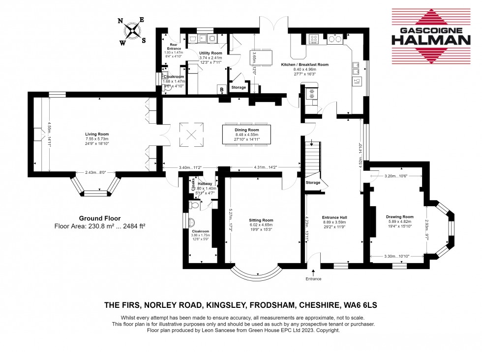 Floorplan for Norley Road, Kingsley, Frodsham