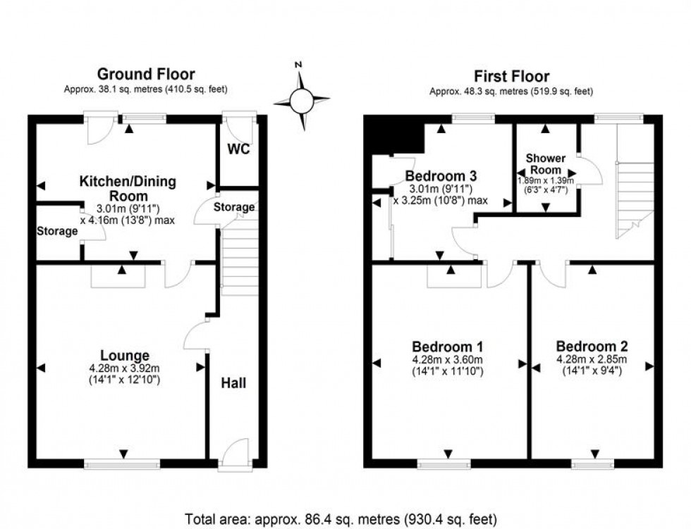 Floorplan for Marsh Lane, Frodsham