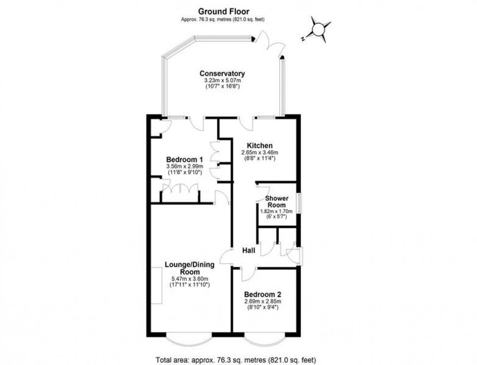 Floorplan for Bracken Way, Frodsham