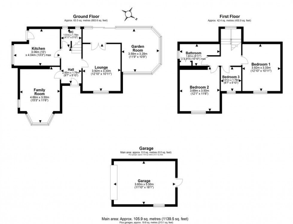 Floorplan for Hillfield, Frodsham