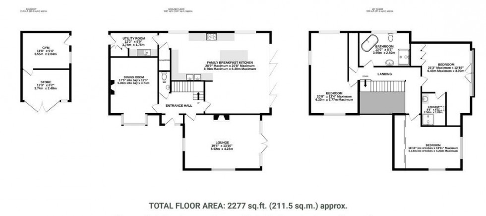 Floorplan for Chester Road, Kelsall